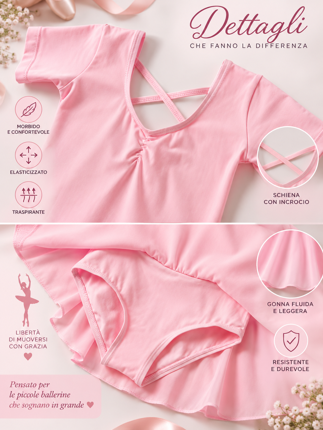 BODY DANZA BAMBINA “PETAL”