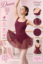 BODY DANZA CON GONNA IN TULLE – ELEGANZA IN MOVIMENTO