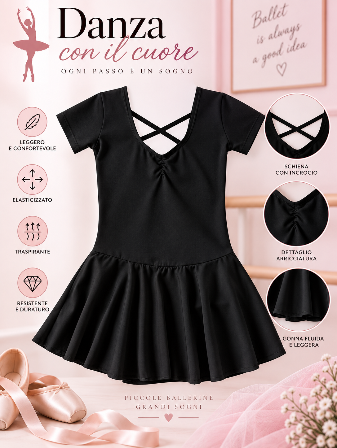 BODY DANZA BAMBINA “PETAL”