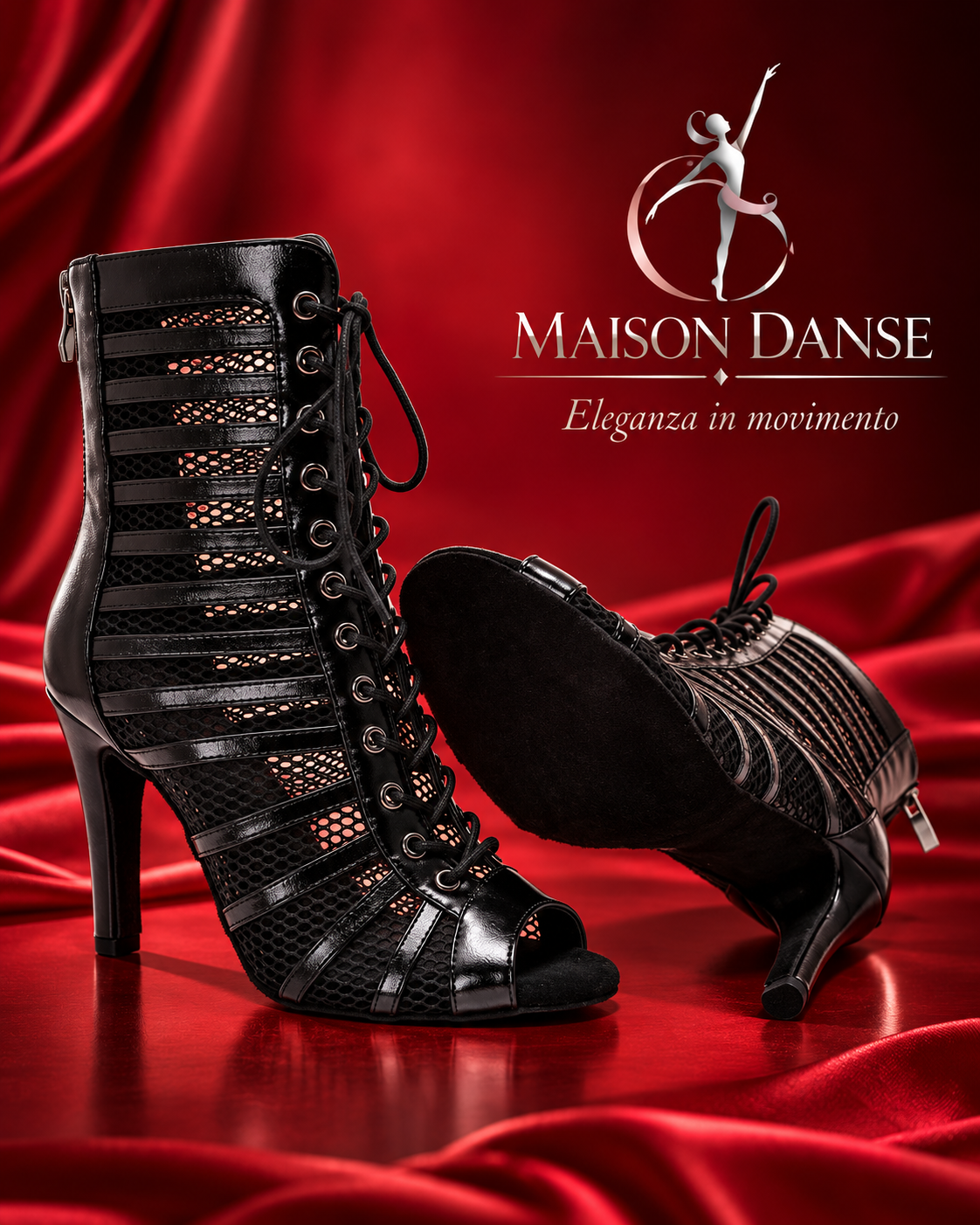 SCARPE DA HEELS NERE - TACCO 9 CM MAISON DANSE