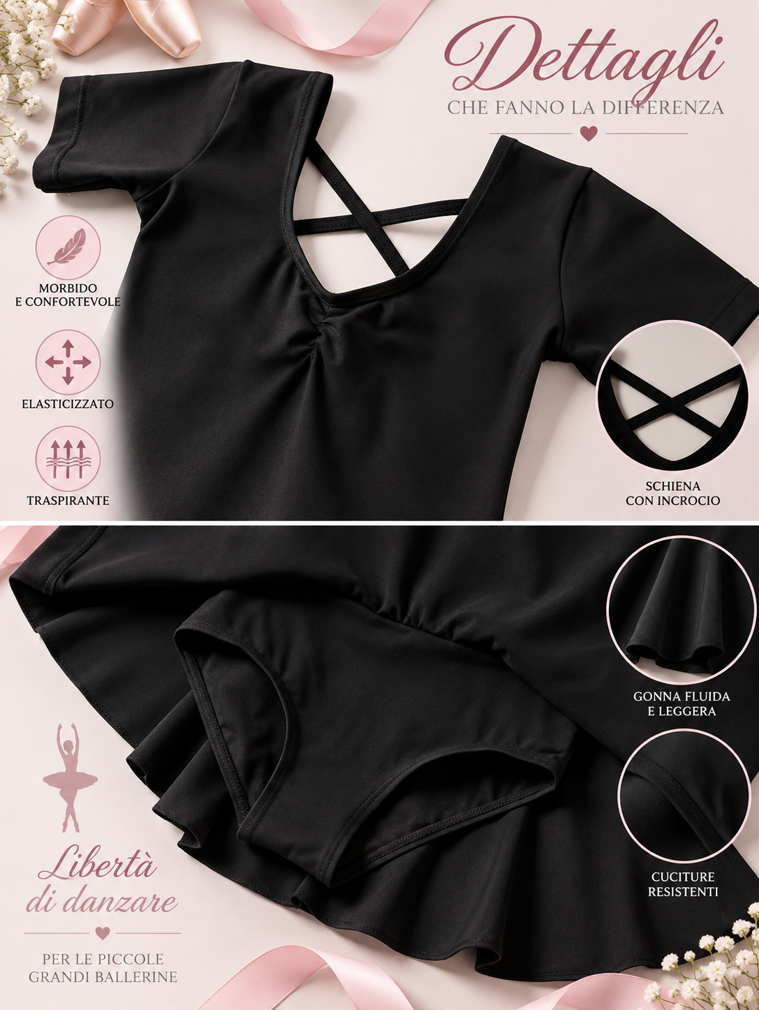 BODY DANZA BAMBINA “PETAL”