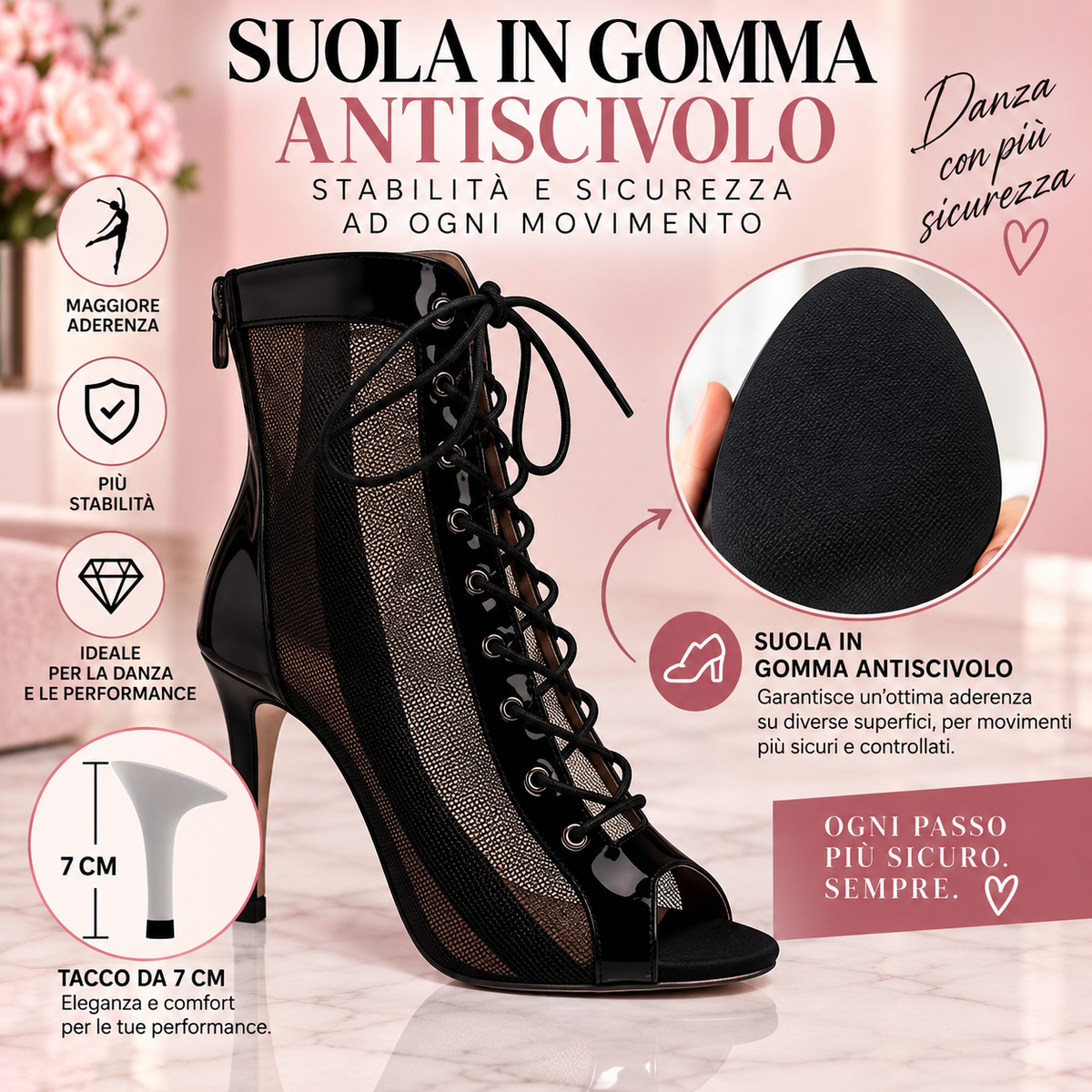 TACCHI HEELS NOIR ELEGANCE...