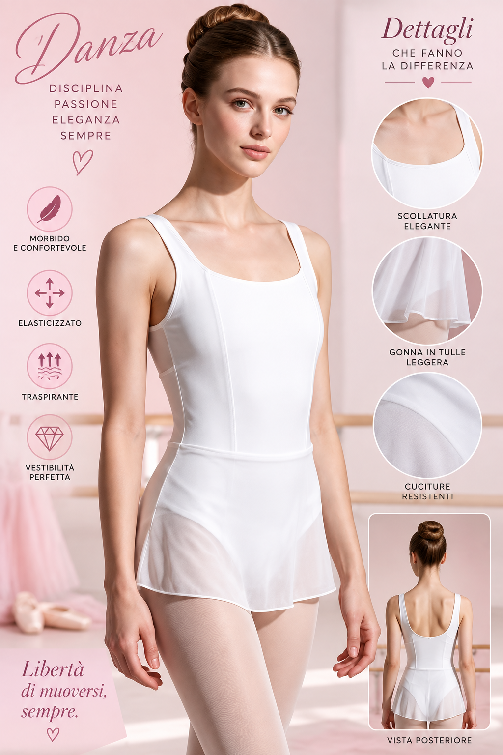 BODY DANZA CON GONNA IN TULLE – ELEGANZA IN MOVIMENTO