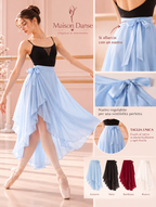 GONNA LUNGA IN CHIFFON